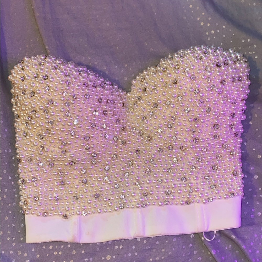 Bustier crop top